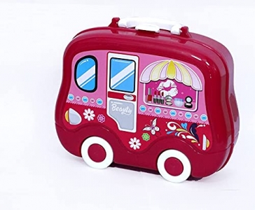 Toylelo Beauty Set Makeup Kit Pretend Play Accessories for Girls (Red)